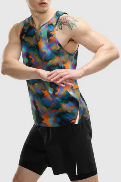 Peloton Run Interlock Stride Singlet In Multi