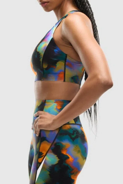 Peloton Printed Paceform Laser Perforated Bra