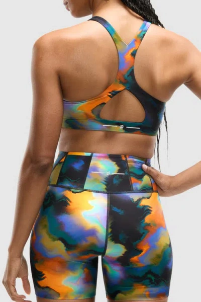 Peloton Printed Paceform Laser Perforated Bra