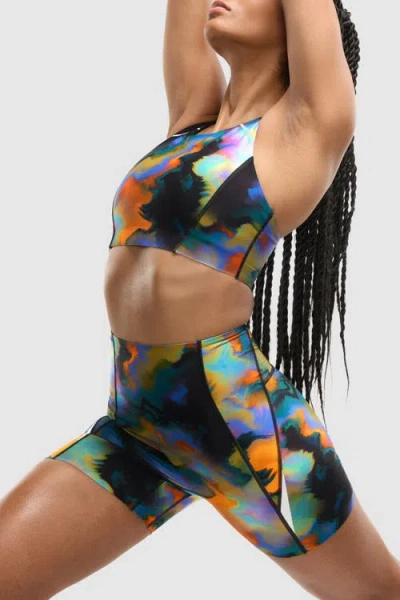 Peloton Printed Paceform Laser Perforated Bra