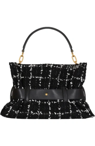 Balmain Medium Anthem Bag In Black