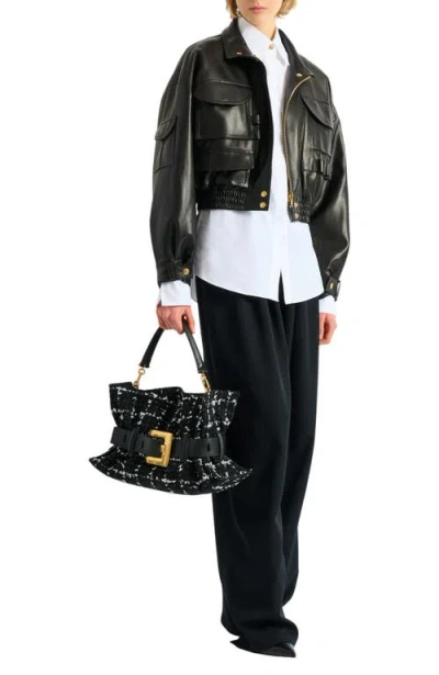 Balmain Medium Anthem Bag In Black