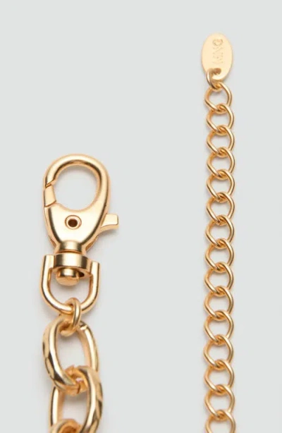 Mango Beaded Chain Belt In Gold