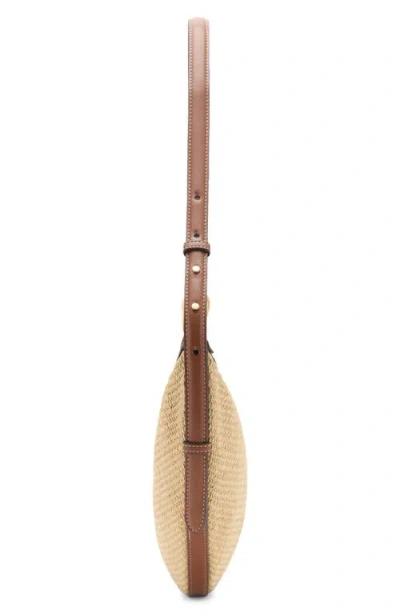 Mango Textured Shoulder Bag In Brown