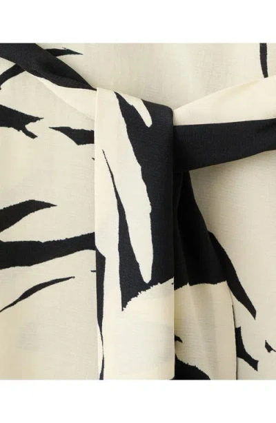 Mango Asymmetrical Flared-sleeve Jumpsuit In Multi