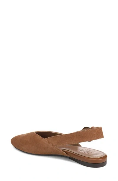 Naturalizer Crystal Slingback Flat In Brown