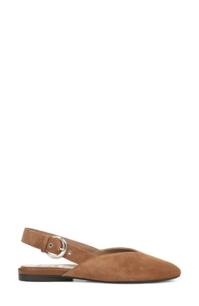 Naturalizer Crystal Slingback Flat In Brown