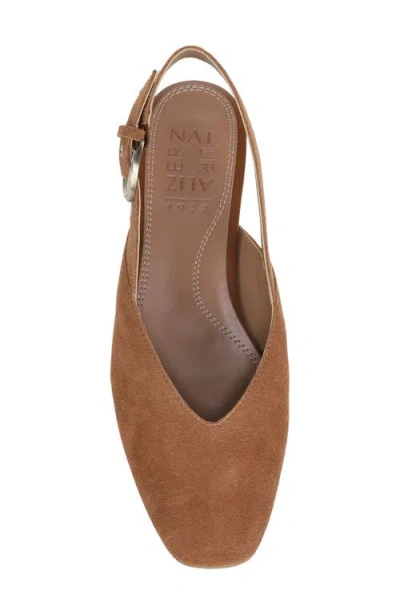 Naturalizer Crystal Slingback Flat In Brown