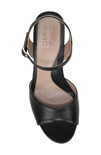 Naturalizer Marigold Ankle Strap Platform Sandal In Black
