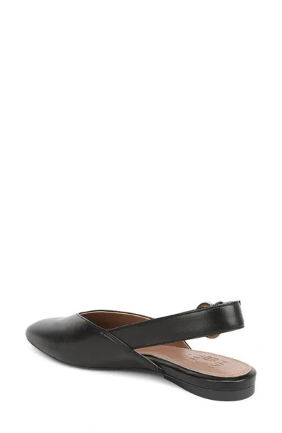 Naturalizer Crystal Slingback Flat In Black
