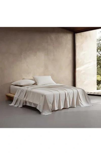 Calvin Klein Broken Grid 200 Thread Count Cotton Percale Sheet Set In Multi