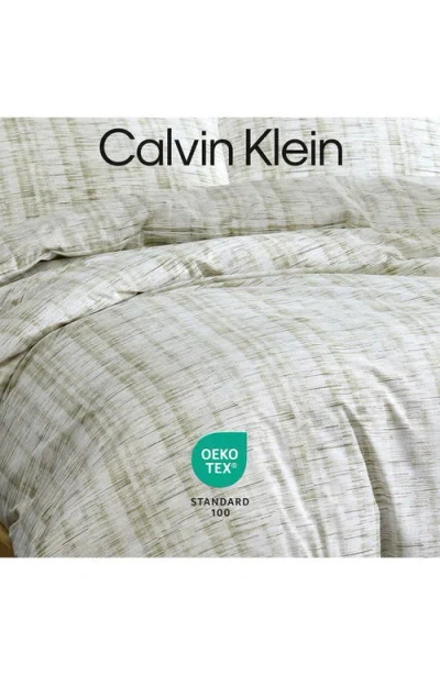 Calvin Klein Weave Texture Cotton Blend Comforter & Shams Set In Multi