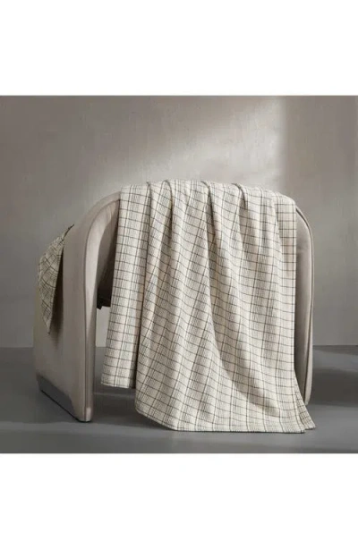 Calvin Klein Dot Dash Plaid Bed Blanket In Multi