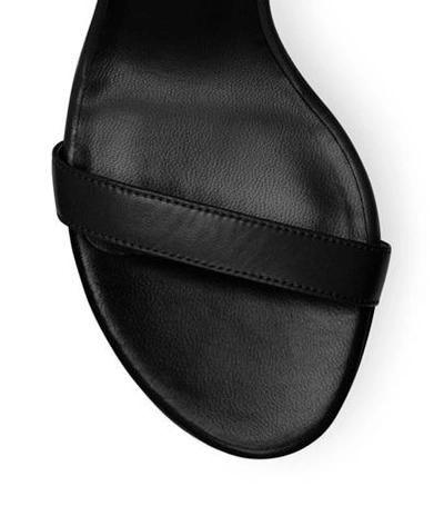 Shop Stuart Weitzman Nearlynude In Black Nappa Leather