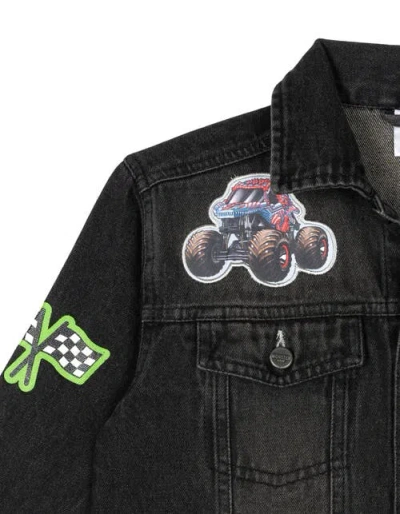 Monster Jam Boys' Denim Jacket In Multi