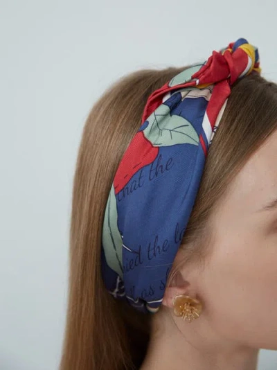 Lost Pattern El Amor Silk Bandana In Multi