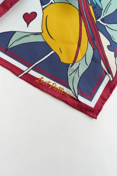 Lost Pattern El Amor Silk Bandana In Multi