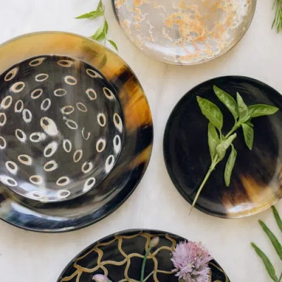 Be Home Horn Appetizer Plain Plate In Multi