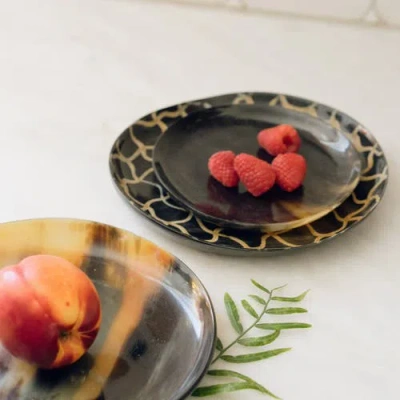 Be Home Horn Appetizer Plain Plate In Multi