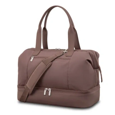 Samsonite Better Than Basic Drop Bottom Weekender Duffle Bag In Brown
