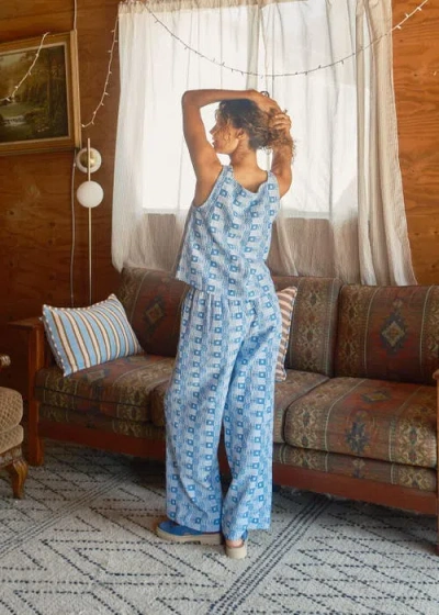 Ace & Jig Leone Pull-on Elasticated Drawstring Pants In Blue
