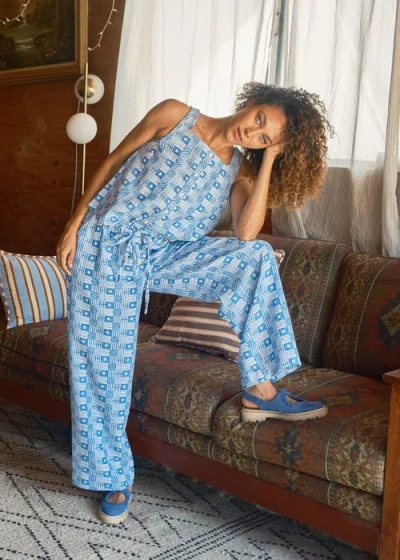 Ace & Jig Leone Pull-on Elasticated Drawstring Pants In Blue