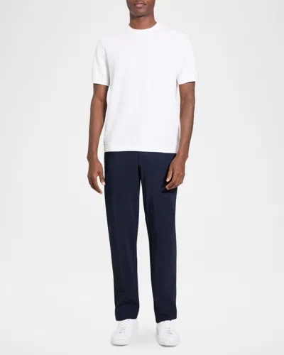 Theory Kolben Pacific Short Sleeve Textured Knit Sweater In White