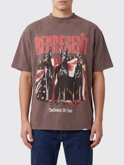 Represent Graphic Crew Neck T-shirt Short Sleeves In Animal Print