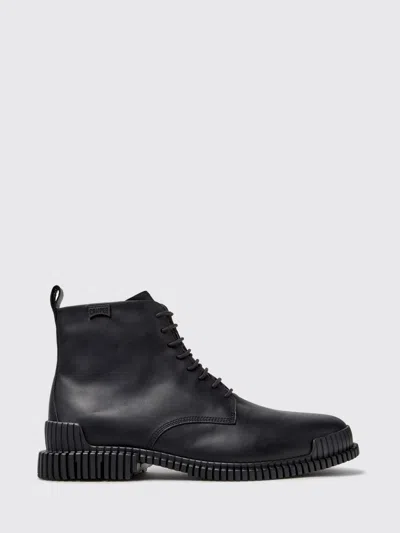 Camper Pix Leather Boots In Black