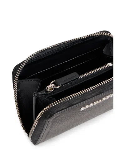 Dsquared2 Twin-zip Wallet In Black