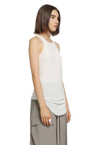 Rick Owens Tower Basic Rib Tank In White