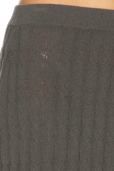 Helmut Lang Cable Mini Skirt In Gray