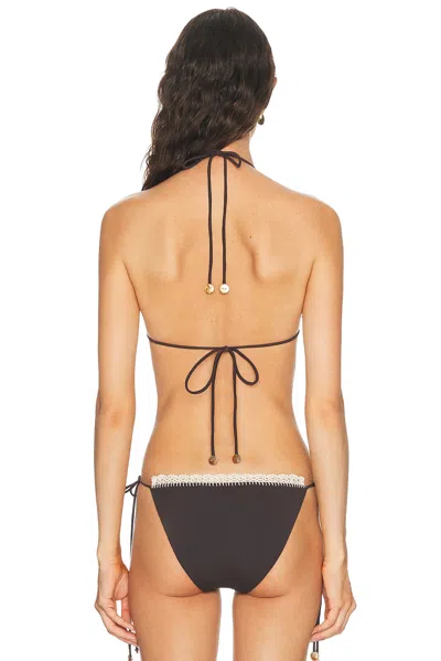 Siedres Juniper Bikini Top In Black