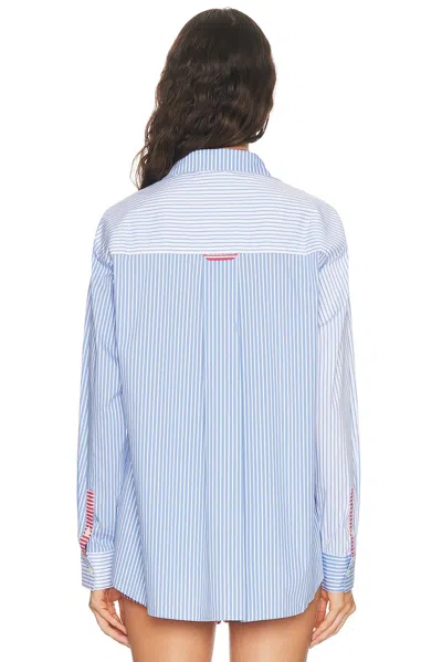 Solid & Striped The Avril Button Down Shirt In Blue