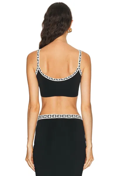 Versace Bralette Top In Blue