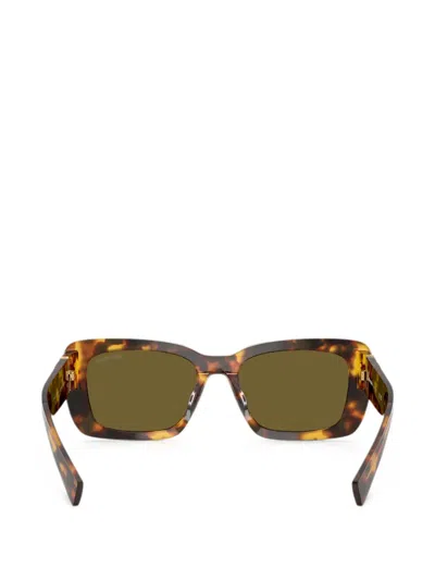 Miu Miu Rectangle-frame Sunglasses In Green