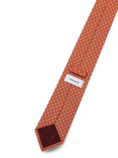 Ferragamo Helicopter-print Silk Tie In Pattern