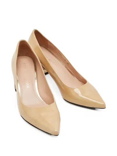 Pre-owned Stuart Weitzman Ariana Pointed-toe Pumps In Neutral