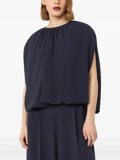 Max Mara Studio Msefieno Jacket Blue In Blue