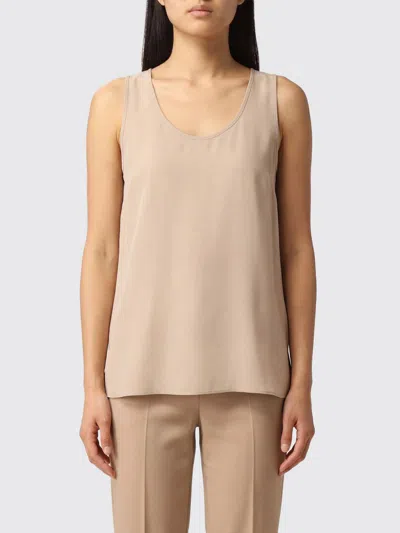 P.a.r.o.s.h . Lightweight Polyester Tank Top In Brown