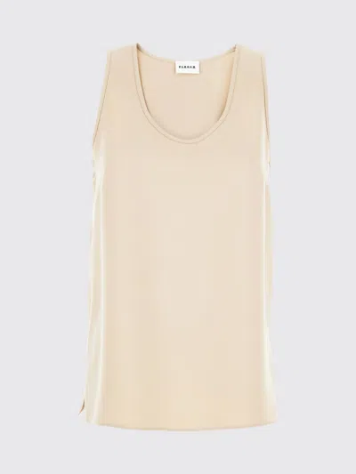 P.a.r.o.s.h . Lightweight Polyester Tank Top In Brown
