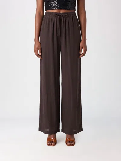P.a.r.o.s.h . Silk Drawstring Trousers In Brown