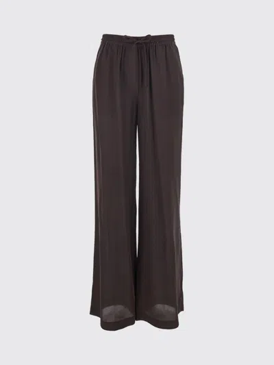 P.a.r.o.s.h . Silk Drawstring Trousers In Brown