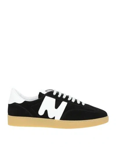Msgm Retro Suede Sneakers For Men In Black