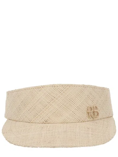 Ruslan Baginskiy Hand-dyed Straw Fedora Hat In Metallic