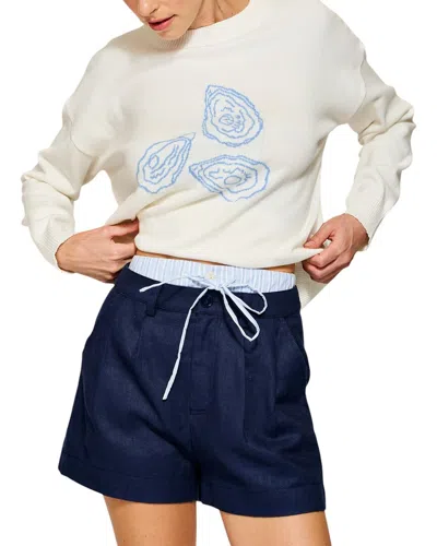 Line & Dot Eline Short In Blue