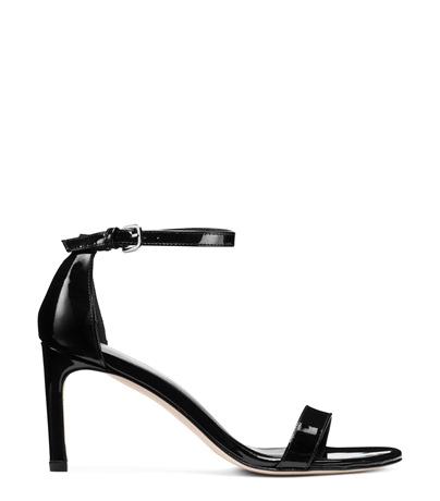 black patent leather sandals low heel