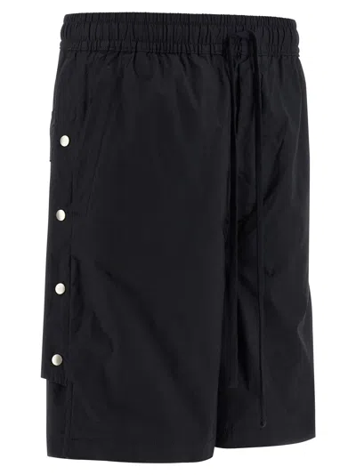 Thom Krom Press-stud Drawstring Shorts In Black