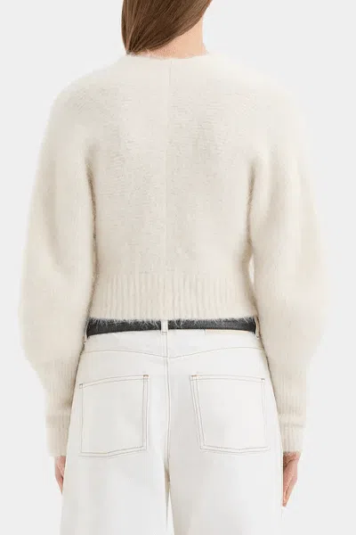 Sir Lise Cardigan In Ivory In Neutral