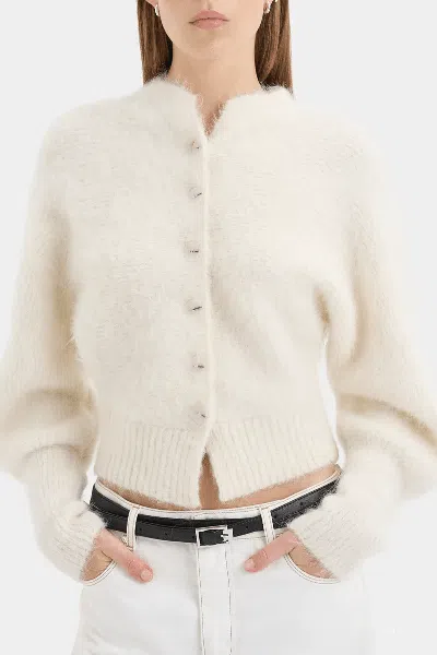 Sir Lise Cardigan In Ivory In Neutral